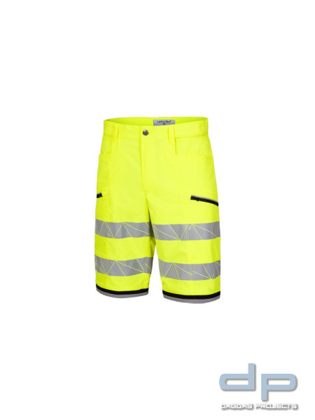LeiKaTex® | view | Shorts | in Warnorange/Grau und Neongelb/Grau