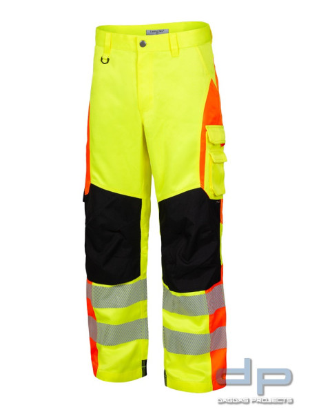 LeiKaTex® | duo | Bundhose in Warnorange/Grau und Neongelb/Grau