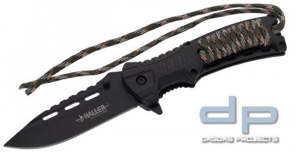 Haller Einhandmesser mit Paracord