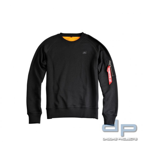 Alpha Industries X-Fit Sweat in Farbe schwarz