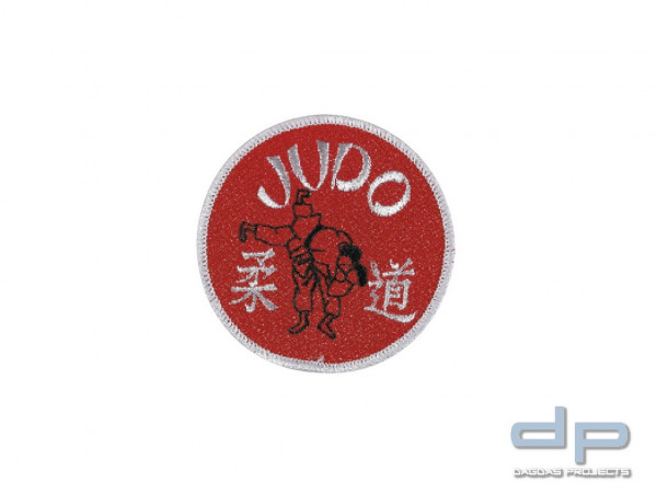 Aufnäher / Stickabzeichen Judo in Rot