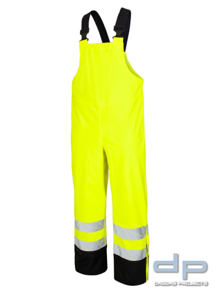 LeiKaTex® | view | Regenlatzhose | Stretch-PU | in Warnorange/Grau und Neongelb/Grau