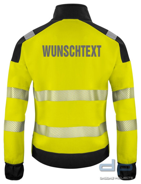 6109 SWEATJACKE EN ISO 20471 KLASSE 3/2 in versch. Farben mit Aufdruck nach Wunsch auf Brust uns Rüc