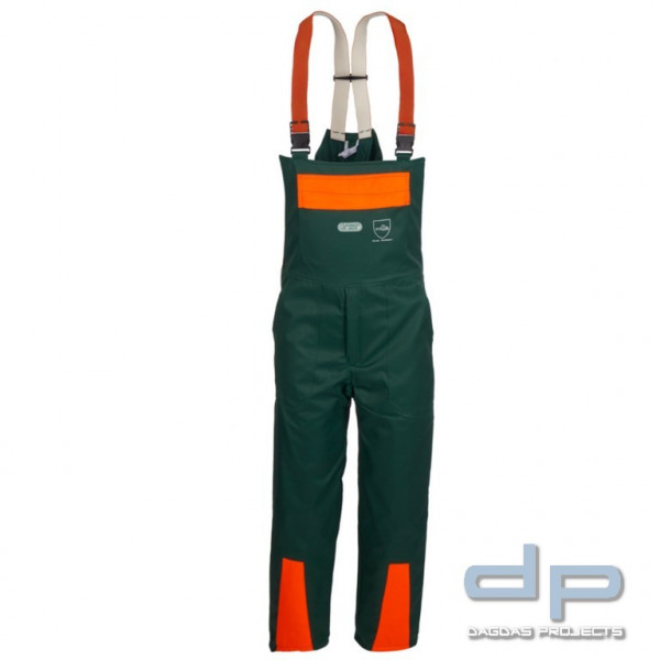 Watex Forstschutz-Latzhose Forest Jack grün/leuchtorange