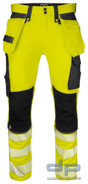 Projob 6571 ARBEITSHOSE STRETCH EN ISO 20471 KLASSE 2 in Gelb/Schwarz