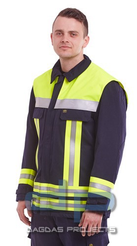 Einsatzjacke Safety Oberstoff 50/50% Euramid / Viskose FR, 300 gr/m²