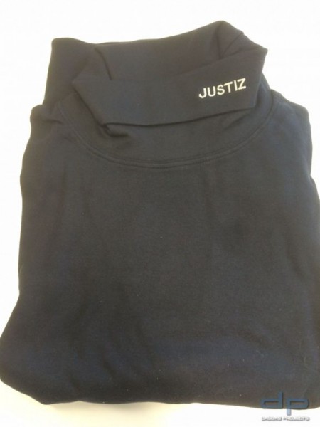 Polizei Rolli schwarz 2 Lagen Funktionsrolli mit Stick Justiz Gr. XXL