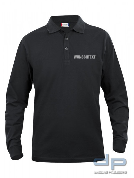 Behörden Polo Shirt Lincoln Langarm mit Wunschaufdruck in verschiedenen Farben