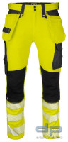 Projob 6571 ARBEITSHOSE STRETCH EN ISO 20471 KLASSE 2 in Gelb/Schwarz
