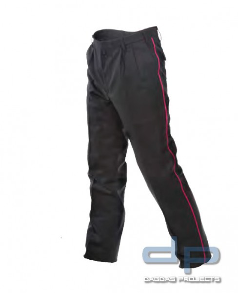Dienst-Hose schwarzblau oder schwarz mit carmesinroter Biese