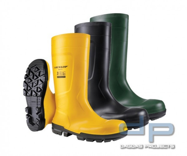 Schutzstiefel &quot;Work-It full Safety&quot; EN ISO 20345:2022 S5 SR FO LG IN GRÜN, SCHWARZ ODER GELB