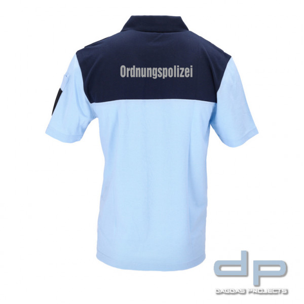 ETZEL Herren Uniform Poloshirt mit Aufdruck Ordnungspolizei in Reflex silber GroBe L oder XL Shirts Bekleidung Restposten Schnappchen Dagdas Projects Behordenausruster