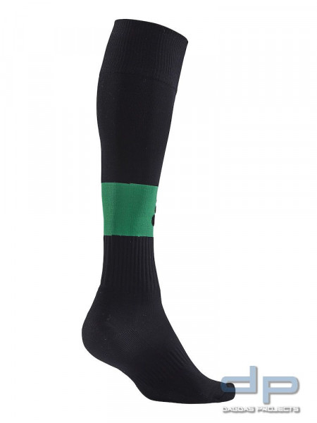 Craft SQUAD Sock Contrast in Schwarz / Grün Größe: 43-45