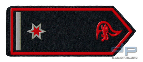 Schulterklappenpaar Feuerwehr, Baden-Württemberg Löschmeister / Löschmeisterin als stv. Abt-Kdt.