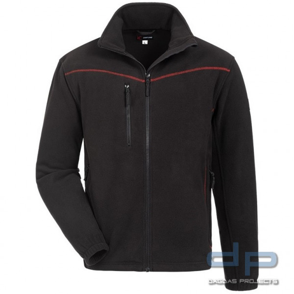 FLEECE-JACKE in schwarz