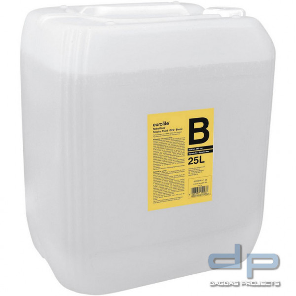 EUROLITE Nebelfluid -B2D- Basic, mittlere Dichte und Standzeit, Inhalt 25 l