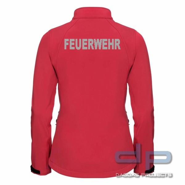 Softshell Damenjacke mit Aufschrift FEUERWEHR Größe: S