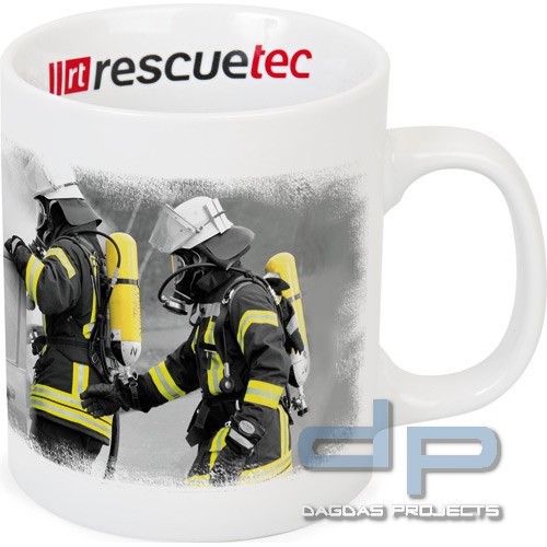 Tasse Feuerwehreinsatz Farbe: weiß