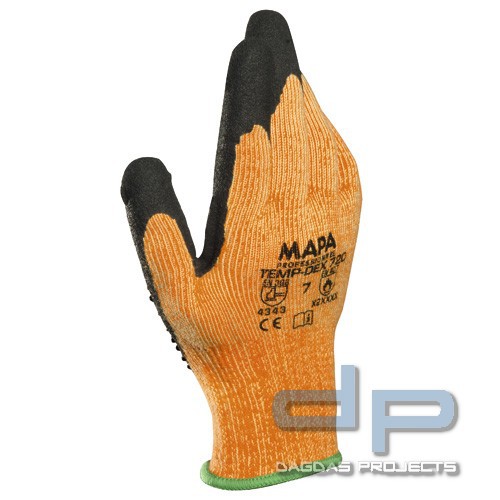 MAPA® Schnittschutzhandschuhe in Schwarz/Orange