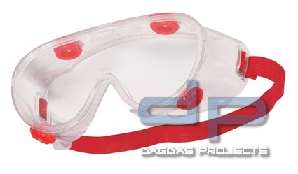 TECTOR® beidseitig antibeschlag-beschichtete Vollsichtbrille VPE 10