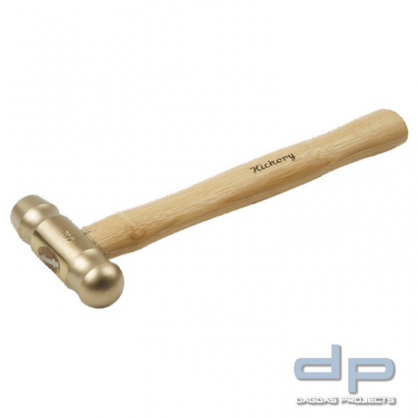 Schlosserhammer funkenfrei, amerikanische Form, mit Hickorystiel, 600 g