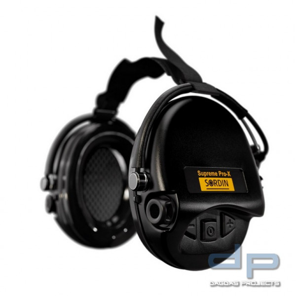 Sordin Supreme Pro X aktiver Gehörschutz mit Nacken- und Kopfband, SNR: 24 dB