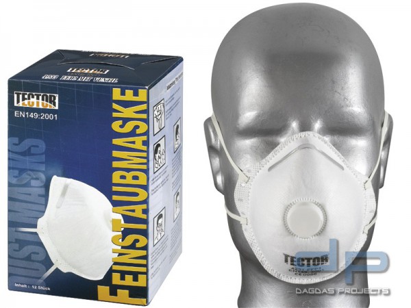 TECTOR® Feinstaubmaske P1 VPE 12