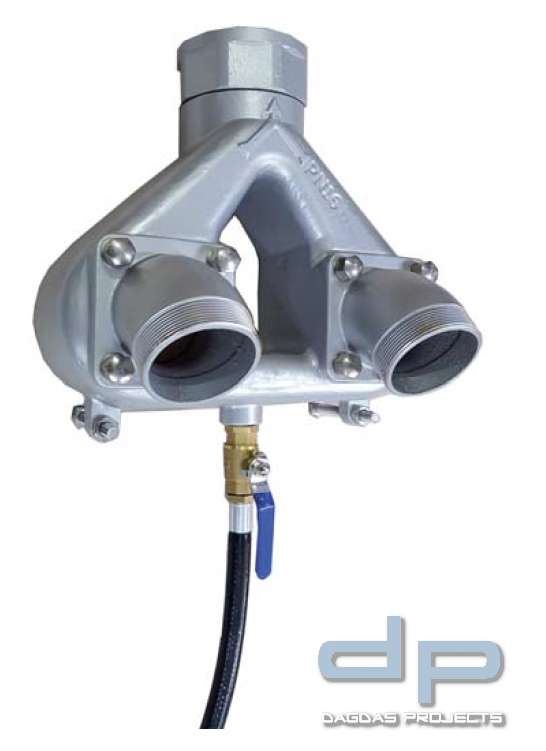 EINSPEISEARMATUR ähnlich DIN 14461 Aluminium Hängend Mit