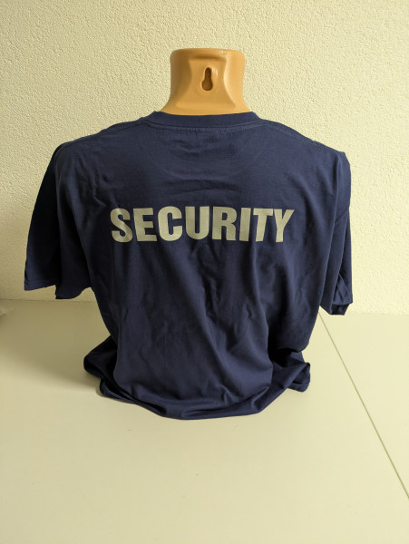 Super Premium T Farbe: Navy Größe: XL Aufdruck: SECURITY