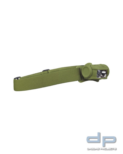 KOPFLAMPE LED 4-FARBIG OLIV VPE 5
