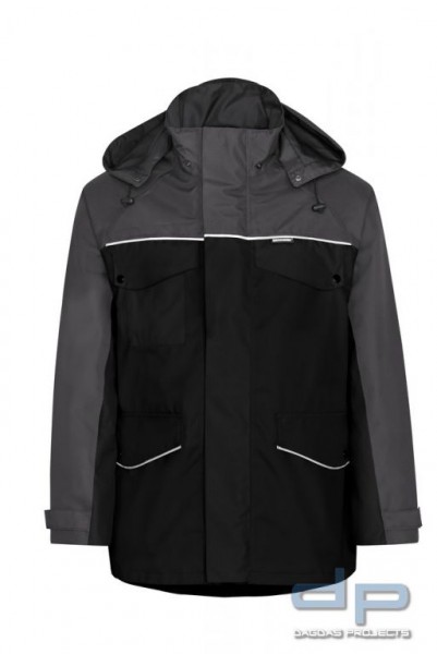 Wetterschutzjacke VARIOLINE schwarz/grau inklusive Steppfutter