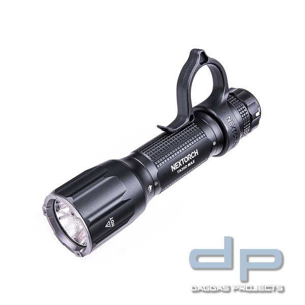 NEXTORCH TA30D MAX - 4000 Lumen Taktische LED Taschenlampe - Nano Keramik Glasbrecher - Stroboskopfu