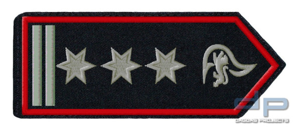 Schulterklappenpaar Feuerwehr, Baden-Württemberg Hauptbrandmeister / Hauptbrandmeisterin als Abt-Kdt