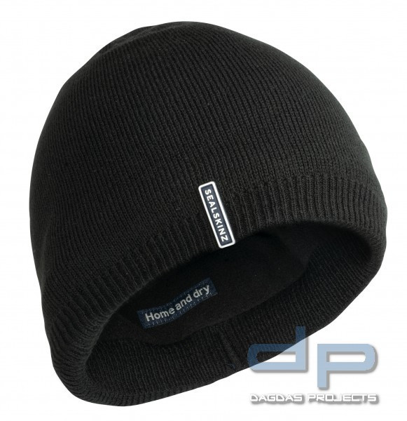 SealSkinz Strickmütze Cley - Wasserdichte Beanie Ausführung für kaltes Wetter Farbe Schwarz