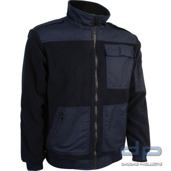S-GARD Fleece-Jacke COMMAND Farbe dunkelblau, mit Stehkragen