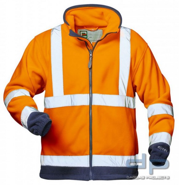 Warnschutz Fleece-Jacke Leuchtorange