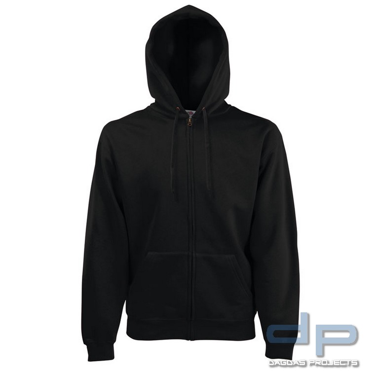 Zip Through Hooded Sweat mit Wunschtext in verschiedenen Farben ...