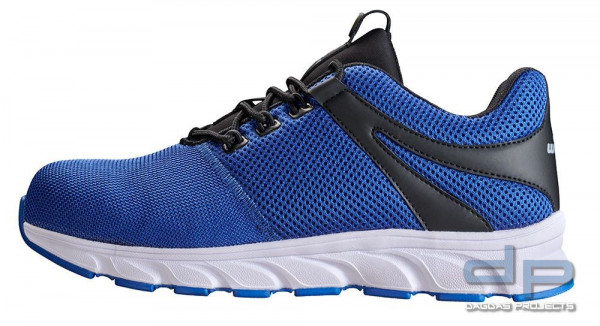 S1P Sicherheitshalbschuh EN ISO 20345:2011 S1P ESD SRA in blau, schwarz abgesetzt