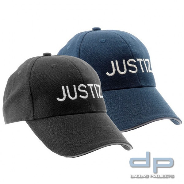 COP® Basecap mit Stick - JUSTIZ vorne, Stickfarbe weiß, Einheitsgröße in verschiedenen Farben