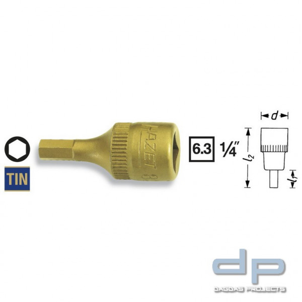 Hazet Schraubendreher-Steckschlüsseleinsatz 8501-4