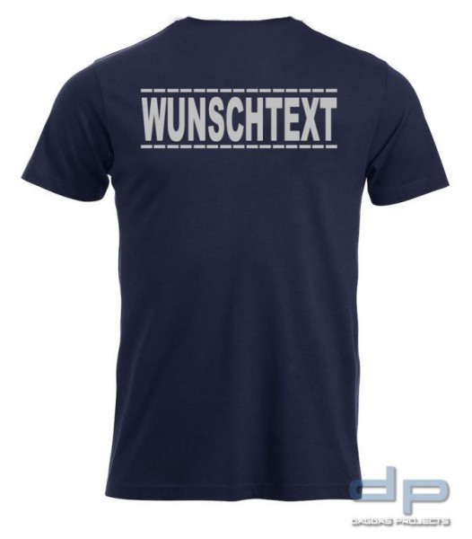 Clique New Classic-T Shirt mit Wunschaufdruck gestrichelte Linien in verschiedenen Farben