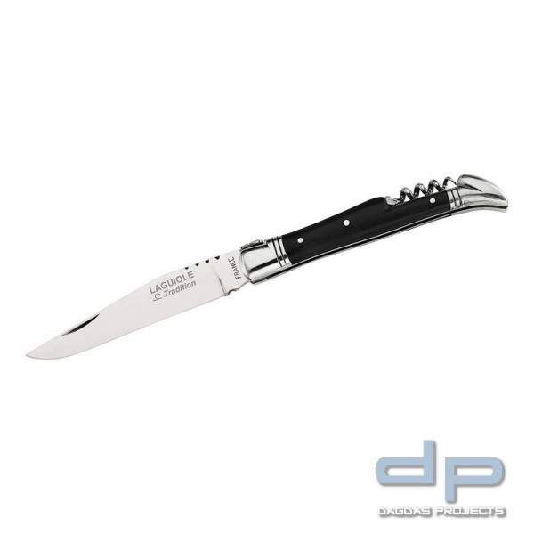 Laguiole Messer mit Korkenzieher Stahl 12C27