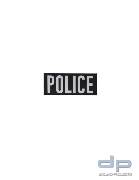 Aufschrift, nicht-reflektierend, POLICE, 13,5 x 5,5 cm
