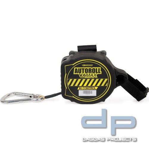 Persönliches Führungsseil AUTOROLL V6MAX selbstaufrollend (6 m), Aramidleine 2 mm