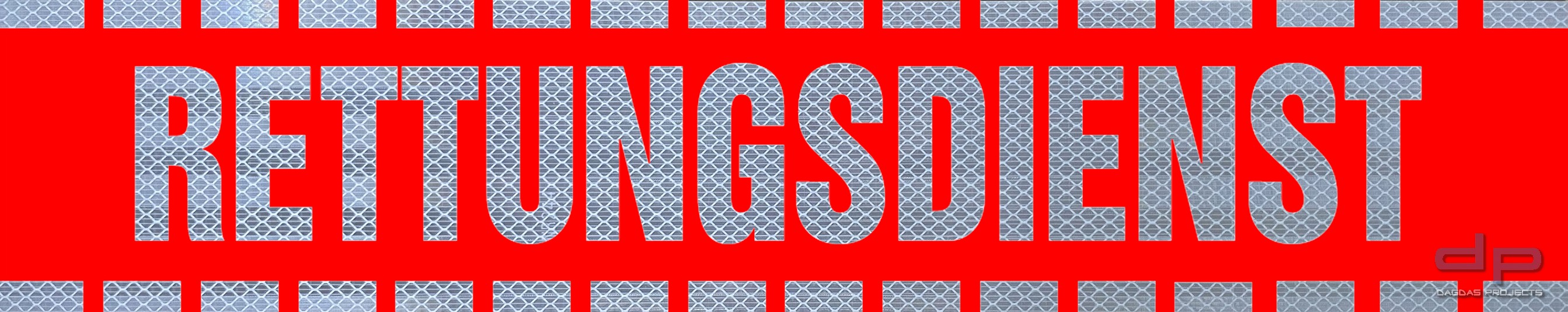 Targhetta Magnetica Kiwistar Rettungsdienst - Adesivo Auto Alternativo, Alta Qualità Orafol, Resistente