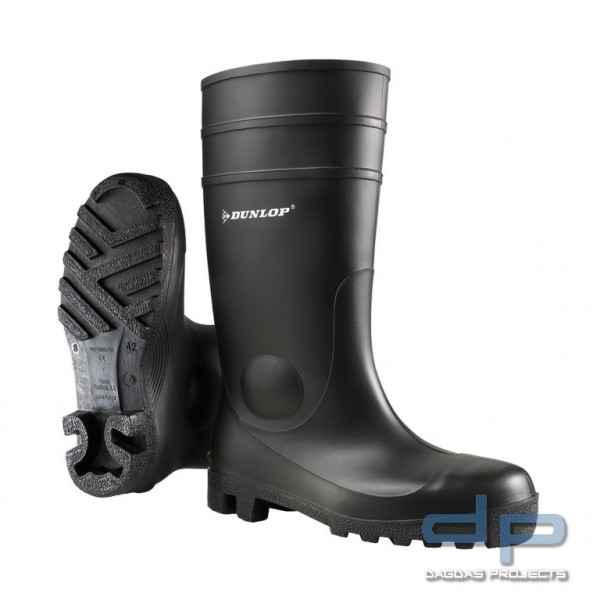 Sicherheitsstiefel EN 345 S5 aus PVC schwarz oder gelb