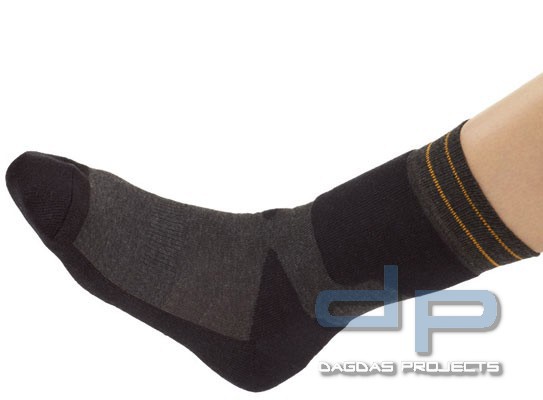 Funktions-Socken 5 er Pack in Schwarz/Grau