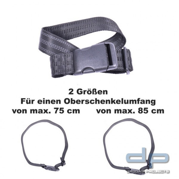 COP® 9983EL Elastischer Beingurt für Oberschenkelholster, (2M Ausführung) Größe: 1