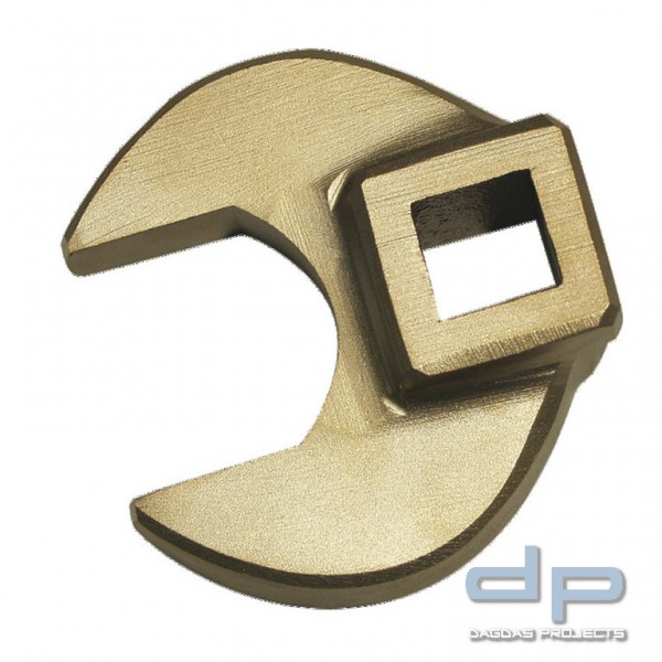 Hahnenfuß-Schlüssel Maulform, funkenfrei, Vierkantaufnahme 1/2 ″, 22 mm