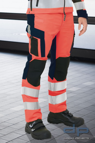 Warnschutzhose HORNET 2 (leuchtrot/marine)
